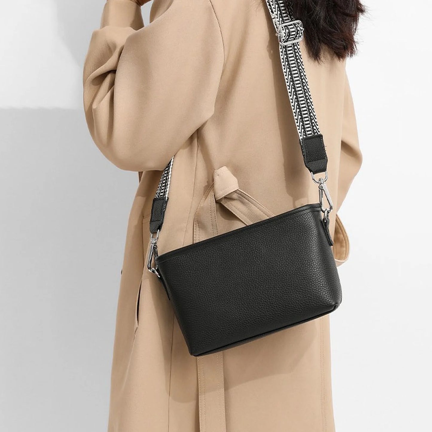 Minimal Zip Camera Crossbody Bag custom OEM reference 1961 - structure view