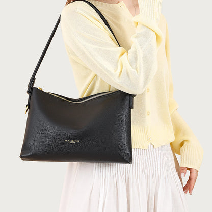 Minimalist Hobo Shoulder Bag custom OEM reference 9051 - side or carry view