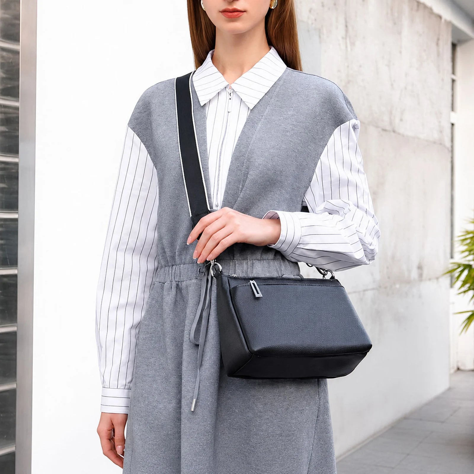 Multi-Compartment Shoulder Bag custom OEM reference CT&2257 - structure view