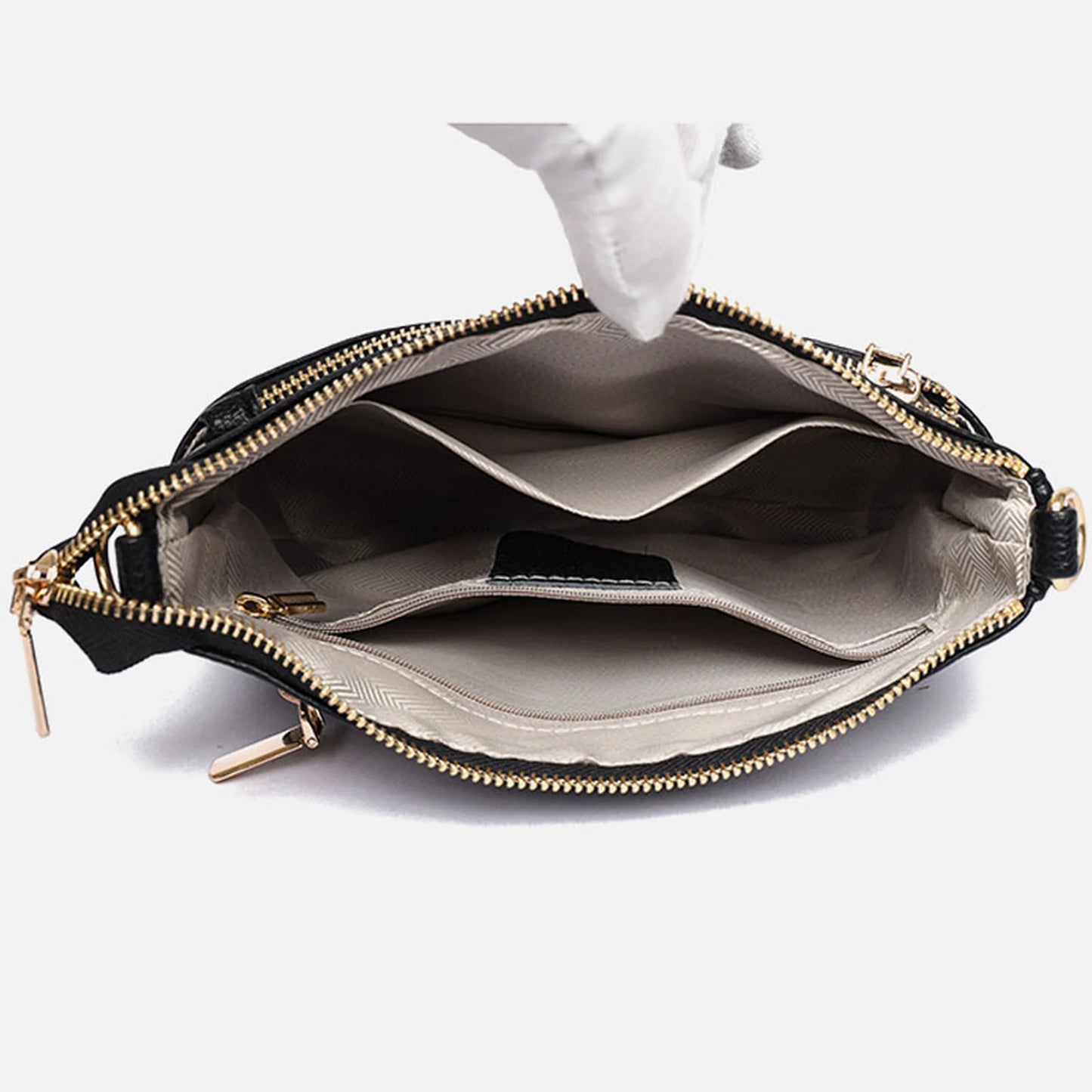 Multi-Compartment Shoulder Handbag custom OEM reference 267131 - detail view