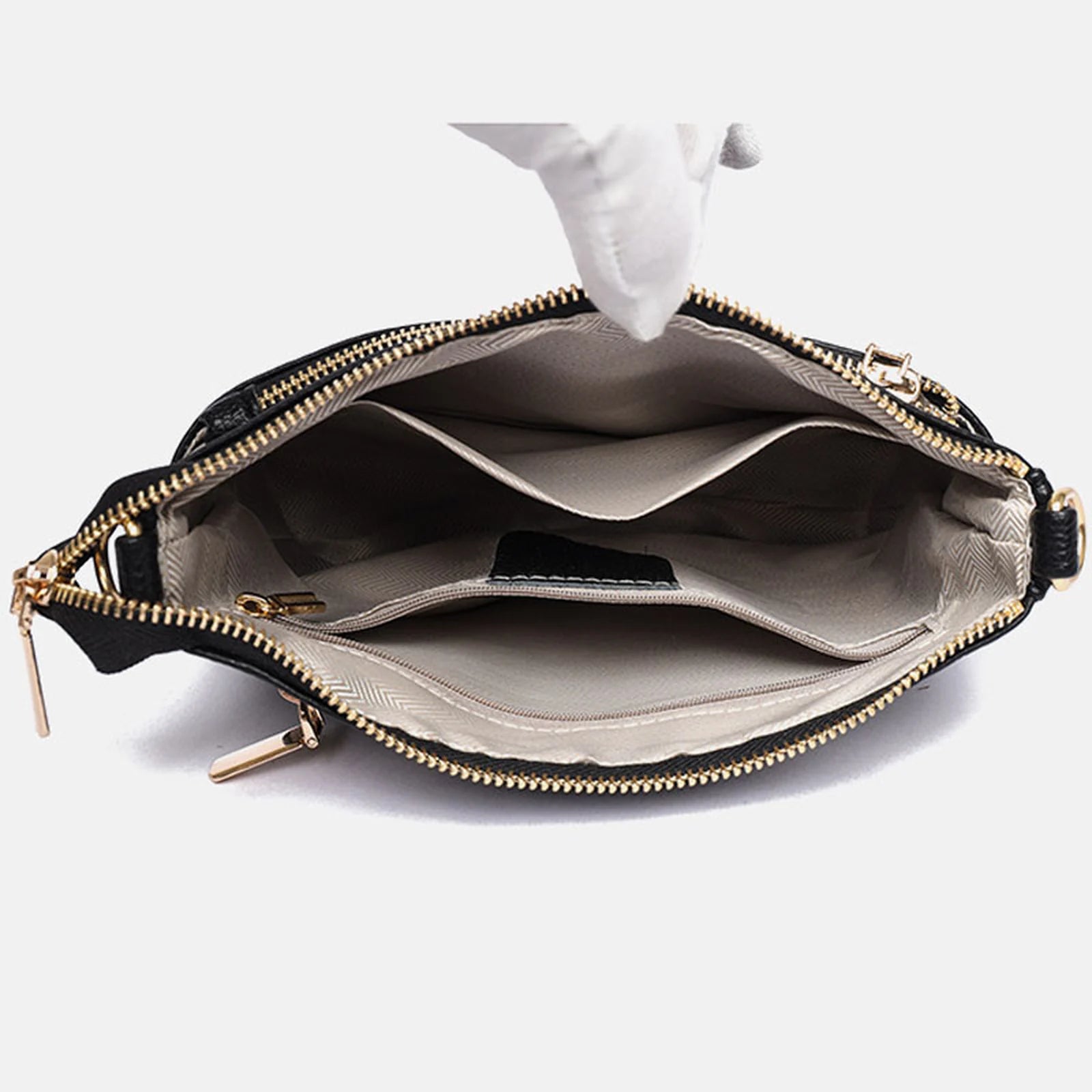 Multi-Compartment Shoulder Handbag custom OEM reference 267131 - detail view