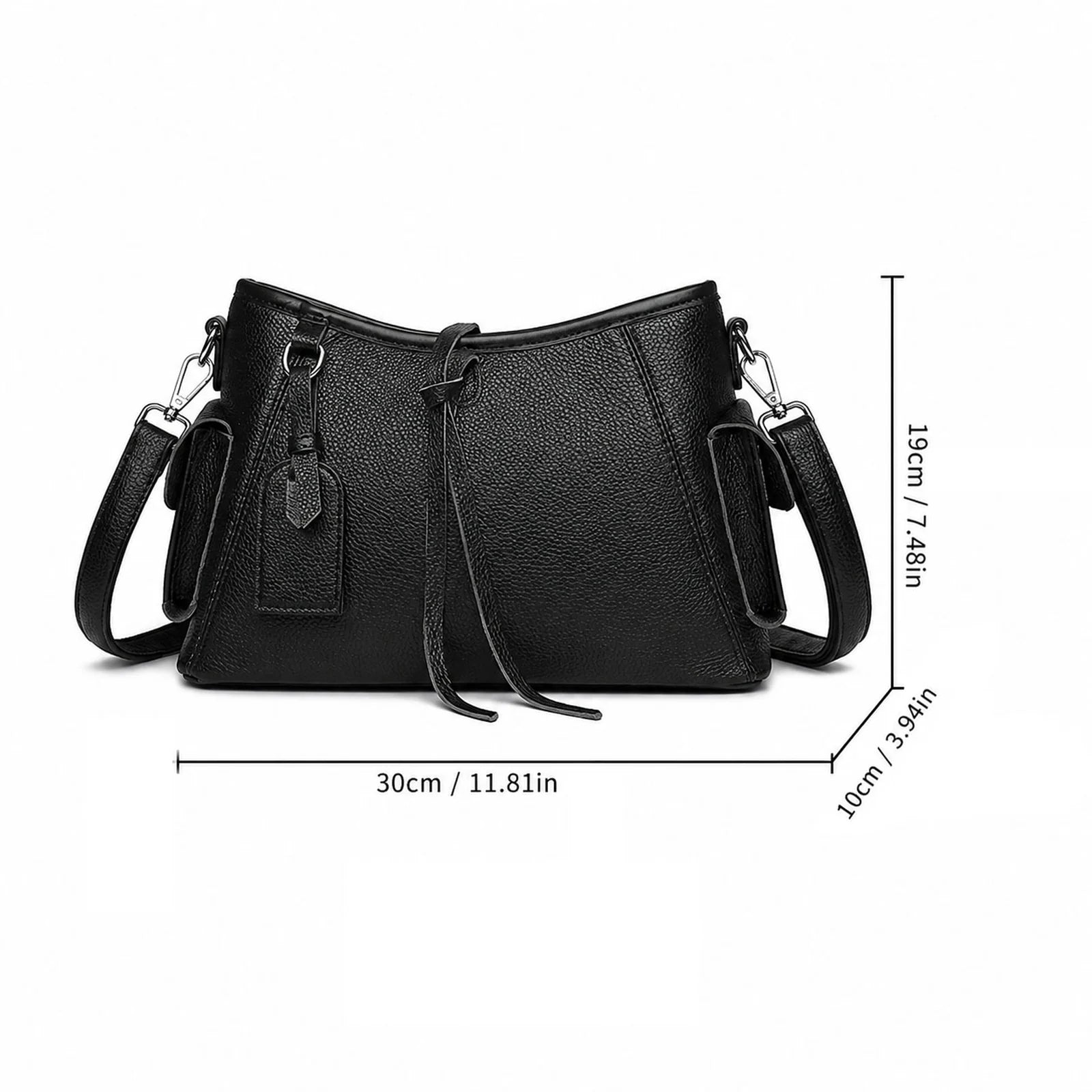Multi-Pocket Hobo Shoulder Bag custom OEM reference QM&2208 - detail view