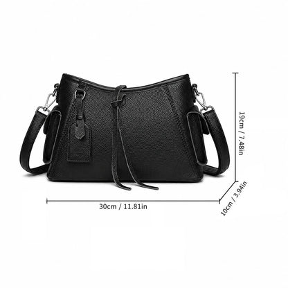 Multi-Pocket Hobo Shoulder Bag custom OEM reference QM&2208 - detail view