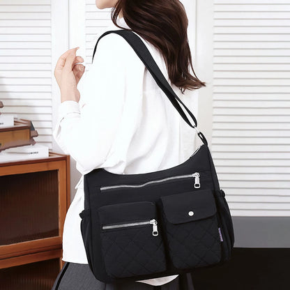 Multi-Pocket Organizer Crossbody Bag custom OEM reference Y-5717# - side or carry view