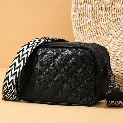 Quilted Camera Crossbody Bag custom OEM reference 1072 - front view