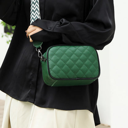 Quilted Camera Crossbody Bag custom OEM reference 1072 - side or carry view