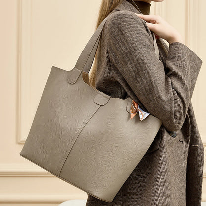 Scarf-Handle Tote Bag custom OEM reference DD9230 - side or carry view