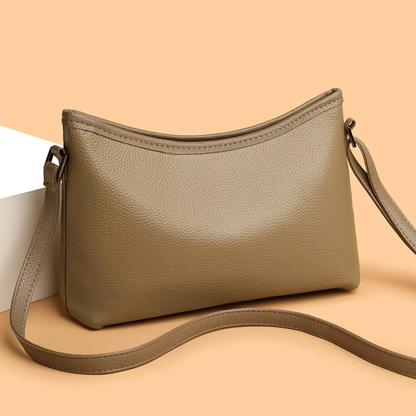 Slim Crescent Shoulder Bag custom OEM reference FSC&10018 - angled view