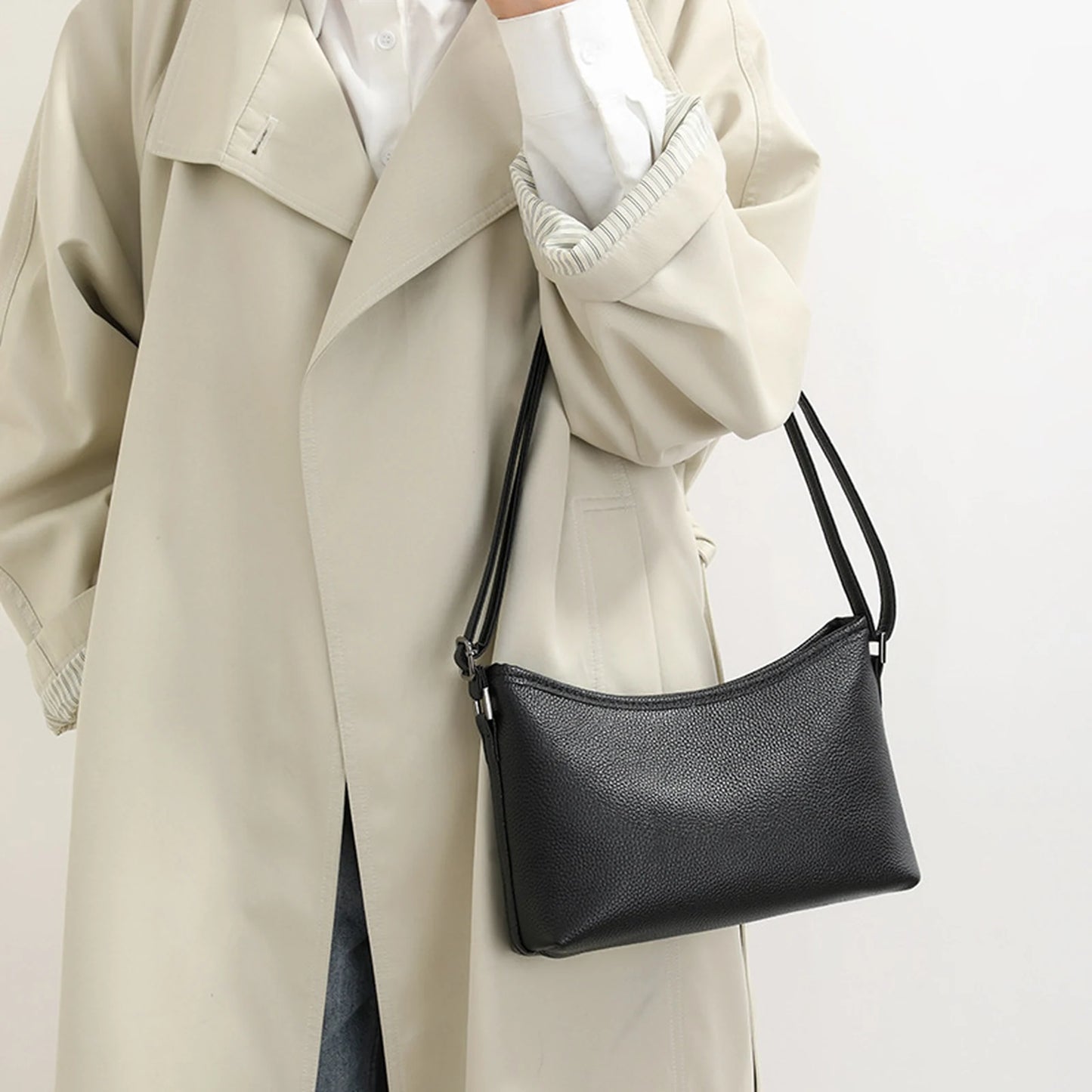 Slim Crescent Shoulder Bag custom OEM reference FSC&10018 - structure view