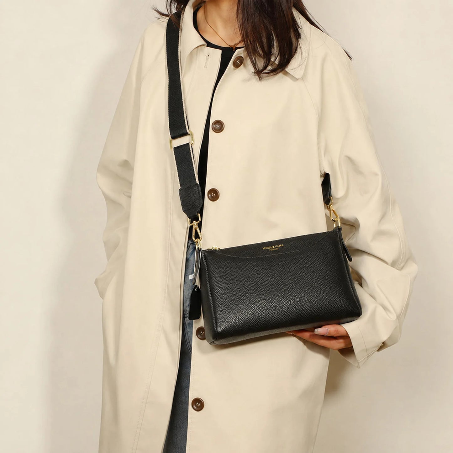 Slim Multi-Zip Shoulder Bag custom OEM reference CT&2258 - structure view