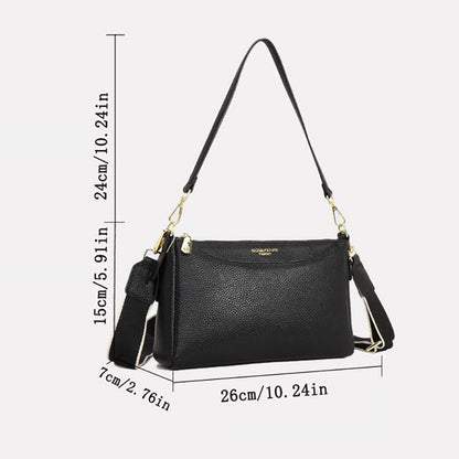 Slim Multi-Zip Shoulder Bag custom OEM reference CT&2258 - color or styling view