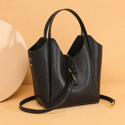 Soft Open-Top Tote Handbag custom OEM reference YPJ9009 - front view