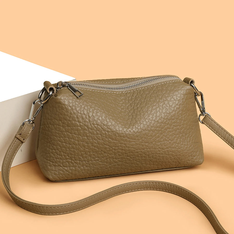 Soft Zip Crossbody Bag custom OEM reference 6031 - front view