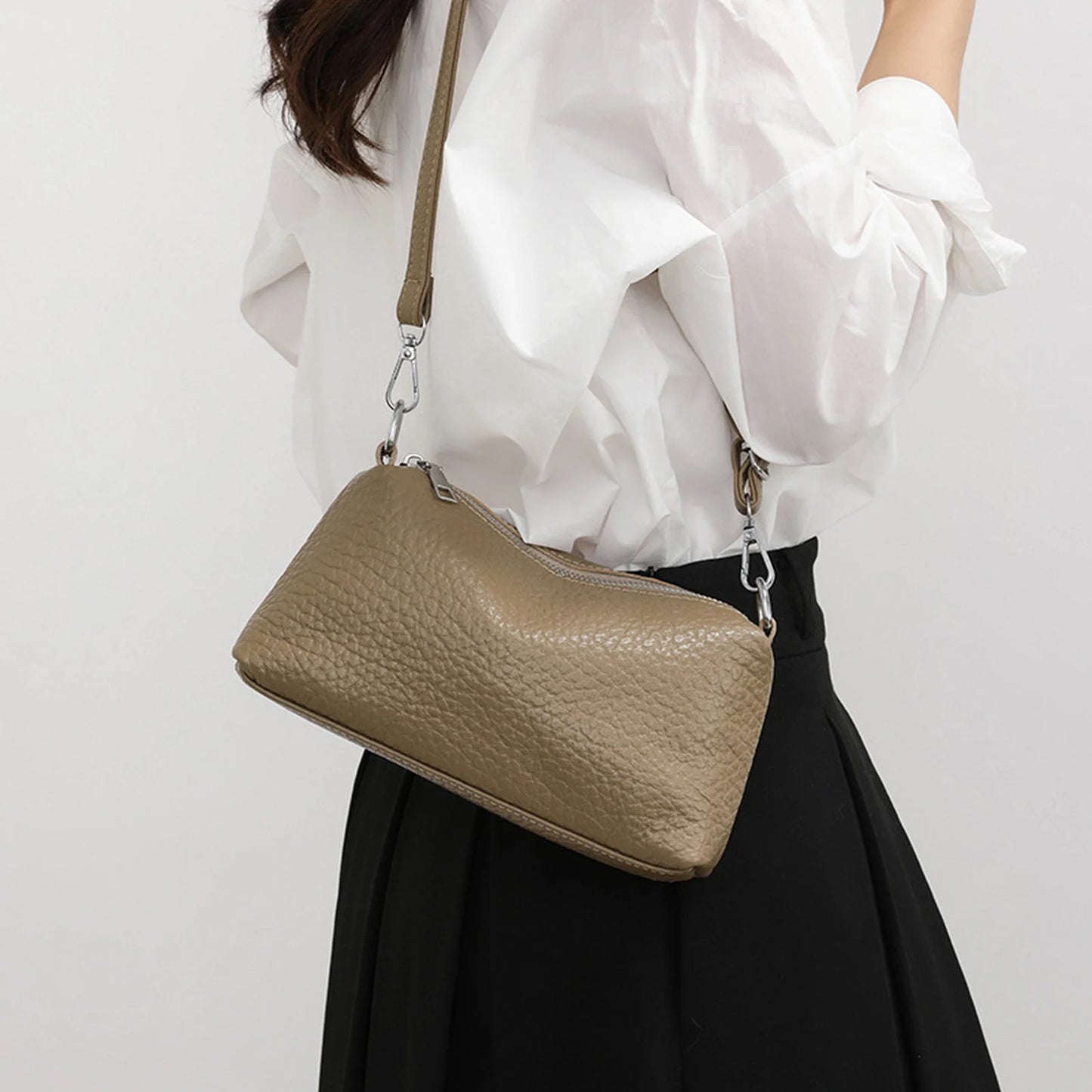 Soft Zip Crossbody Bag custom OEM reference 6031 - structure view