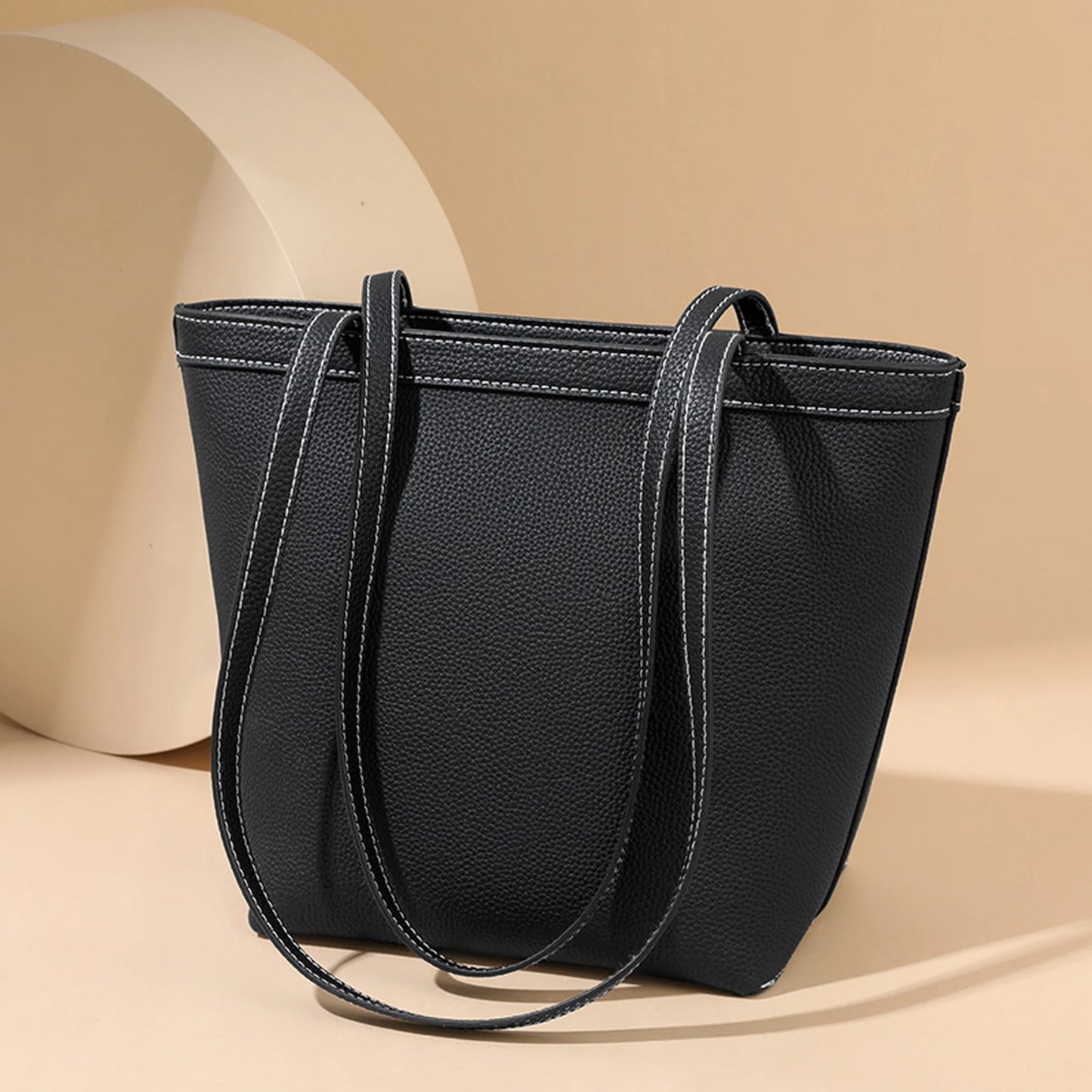 Structured Everyday Tote Bag custom OEM reference FSC&5009 - front view