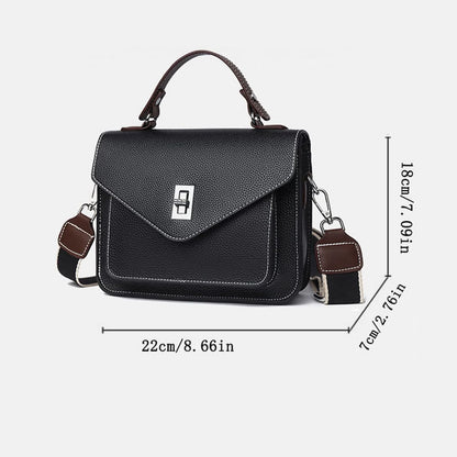 Structured Lock Flap Satchel custom OEM reference 9113 - color or styling view