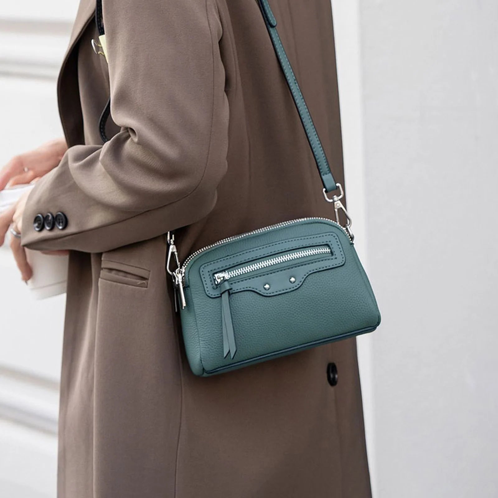 Structured Multi-Pocket Crossbody Bag custom OEM reference 6020# - color or styling view