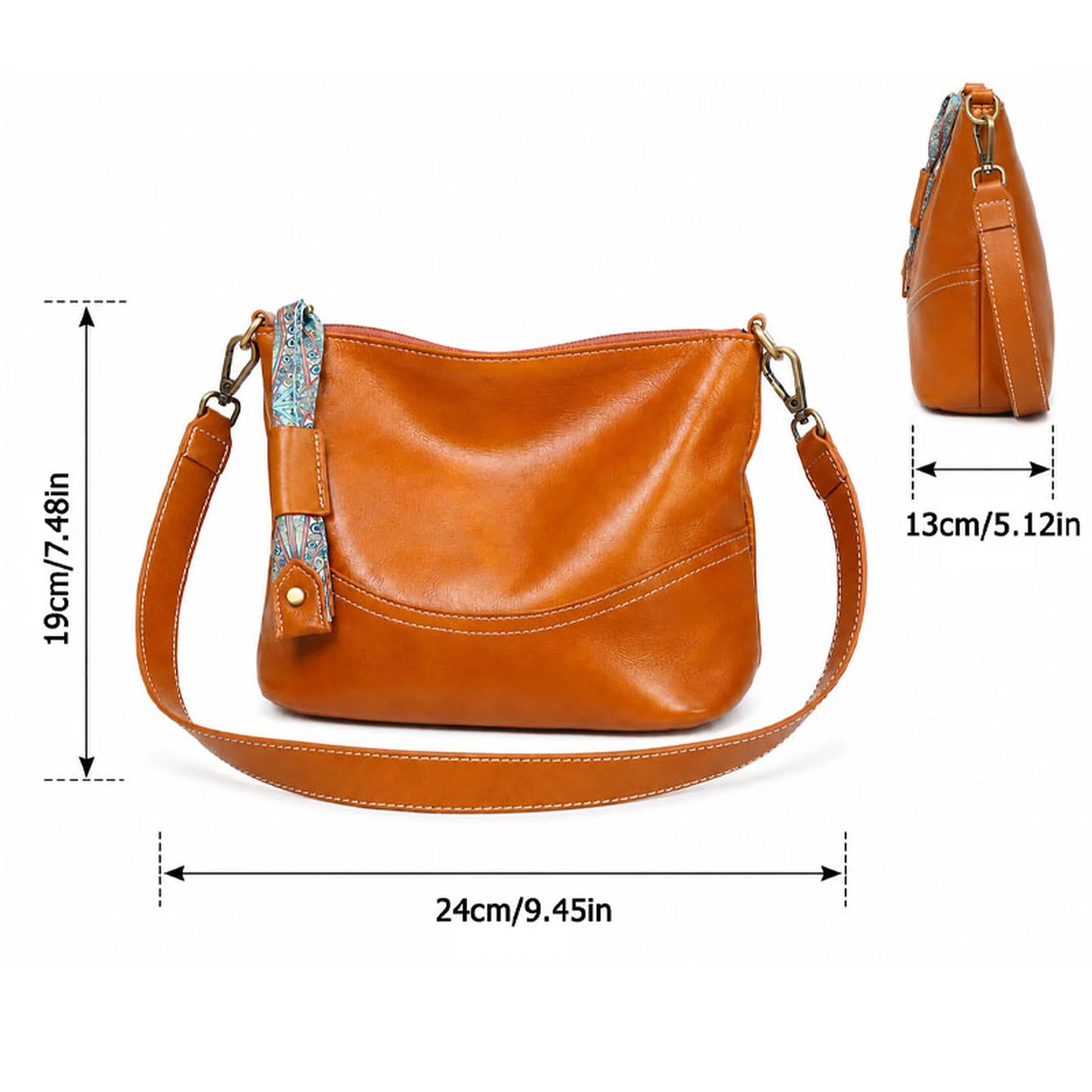 Tassel Hobo Shoulder Bag custom OEM reference 3021 - structure view