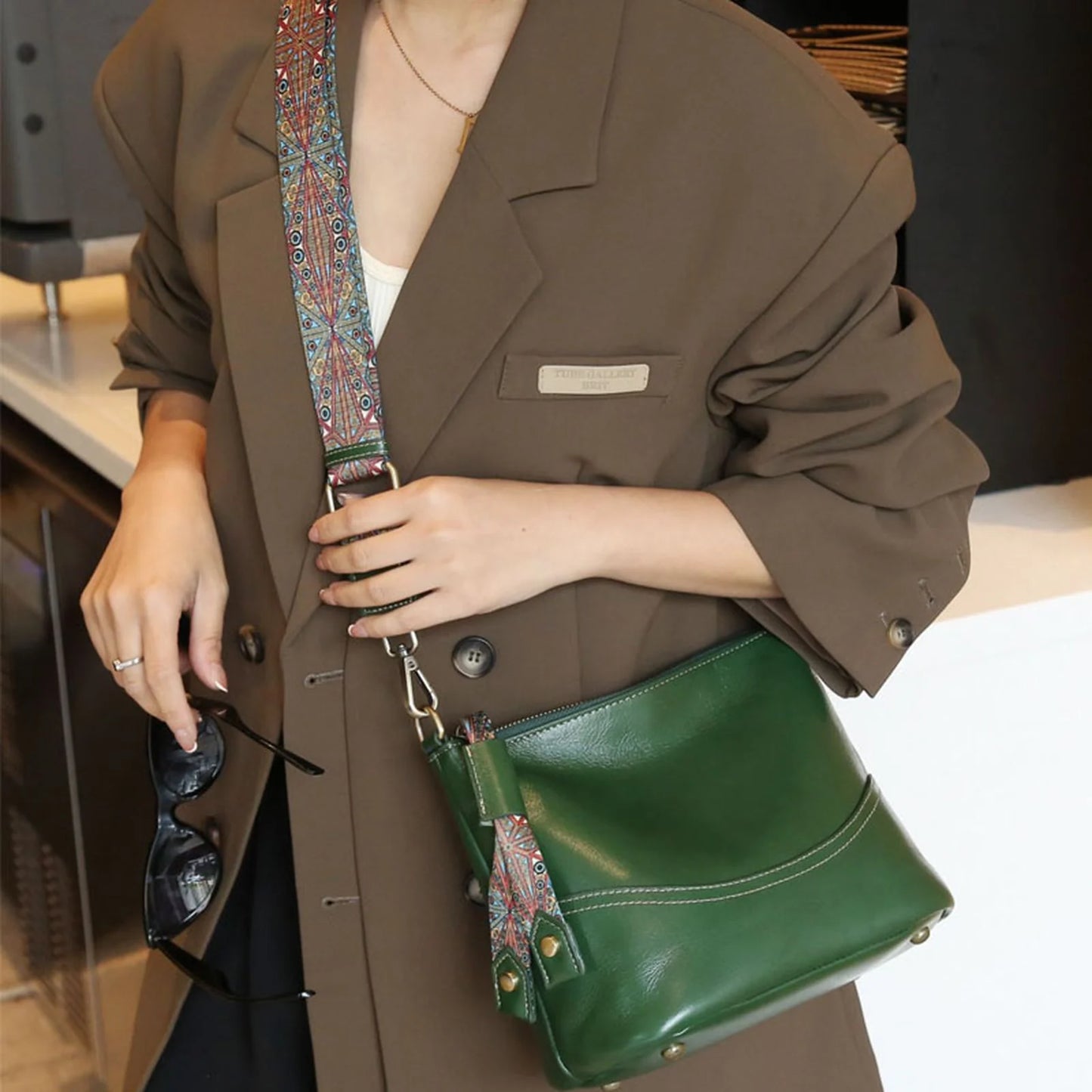 Tassel Hobo Shoulder Bag custom OEM reference 3021 - detail view