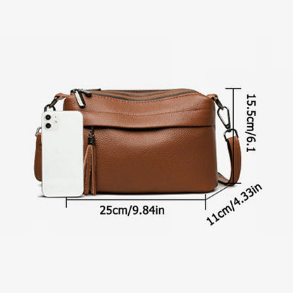 Tassel Multi-Zip Crossbody Bag custom OEM reference 609 - structure view