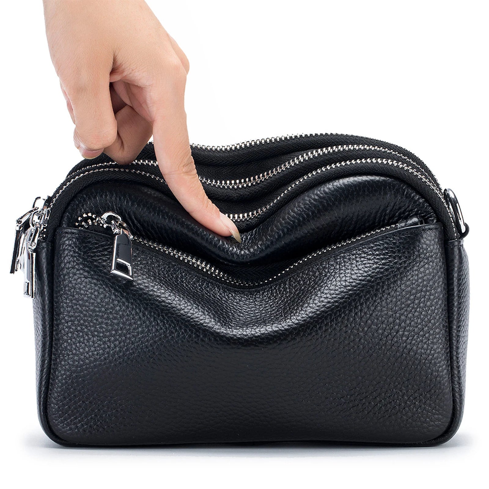 Triple-Zip Camera Crossbody Bag custom OEM reference BL-8081 - color or styling view