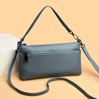 Triple-Zip Slim Crossbody Bag custom OEM reference 0112151 - angled view