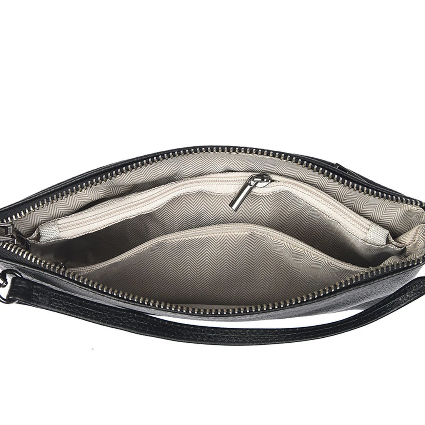 Triple-Zip Slim Crossbody Bag custom OEM reference 0112151 - structure view