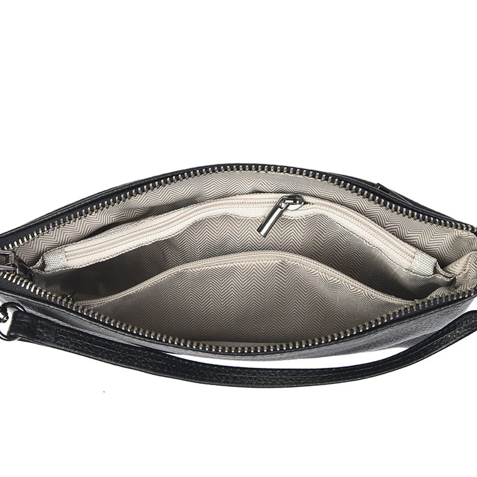 Triple-Zip Slim Crossbody Bag custom OEM reference 0112151 - structure view