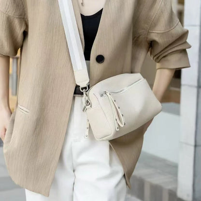 Wide-Strap Multi-Pocket Crossbody Bag custom OEM reference 72100 - angled view