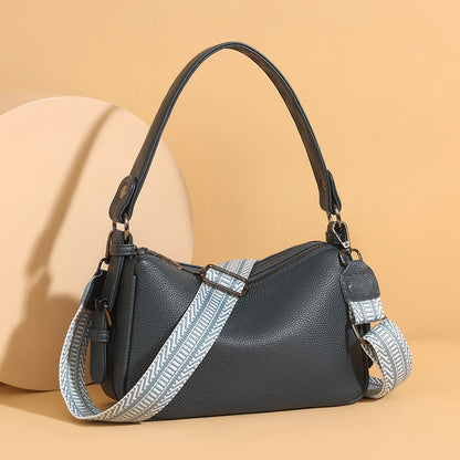 Wide-Strap Soft Hobo Bag custom OEM reference YPJ&9031 - front view