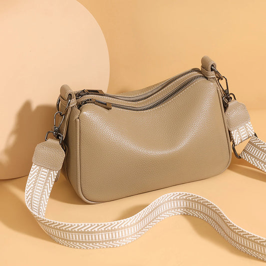 Wide-Strap Soft Hobo Bag custom OEM reference YPJ&9031 - angled view
