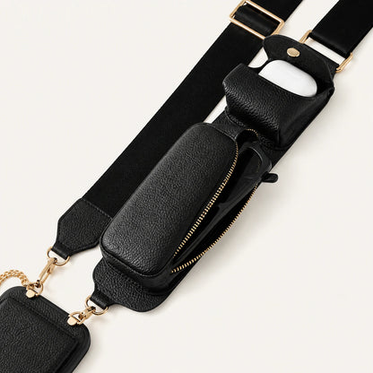 Custom Wide-Strap Storage Crossbody Phone Case function and craftsmanship detail