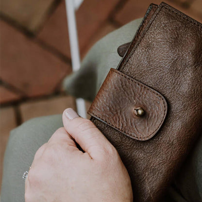 Aaronscase Full Grain Leather Wallet for Women (Wholesale/Manufacturer)