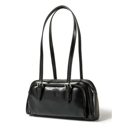 Genuine Leather Bowling Shoulder Bag - image 4