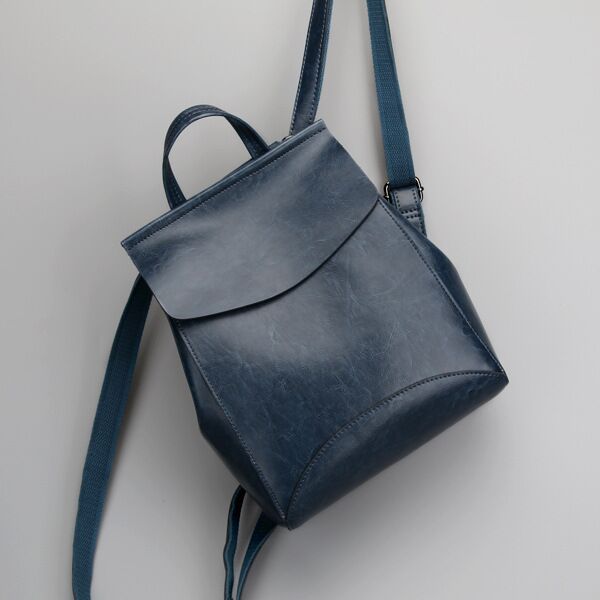 Genuine Leather Bucket Backpack - image 6