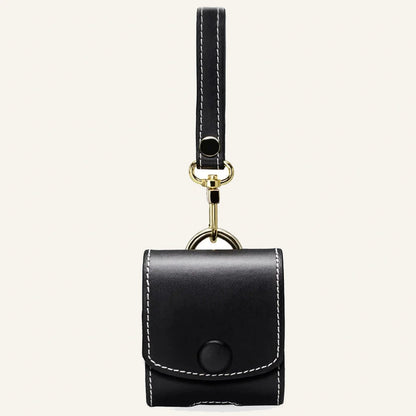 Genuine Leather AirPods / Earphone Case for AirPods / Custom Earphone Models Style 02 (Wholesale/OEM) - #F6F3ED square main image