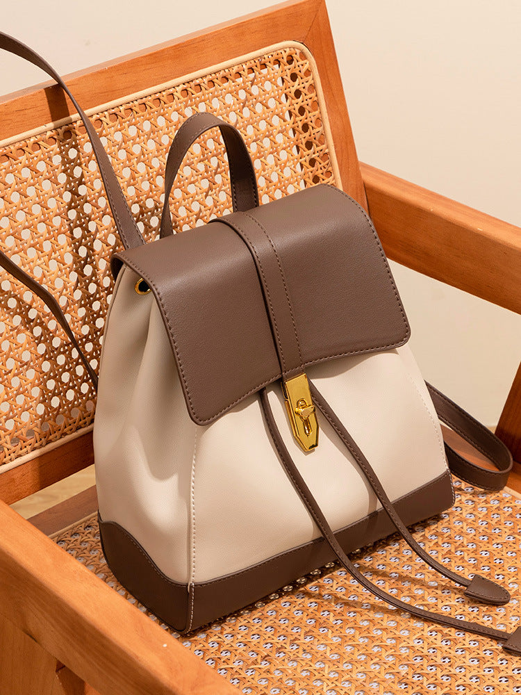 Genuine Leather Drawstring Backpack - image 6