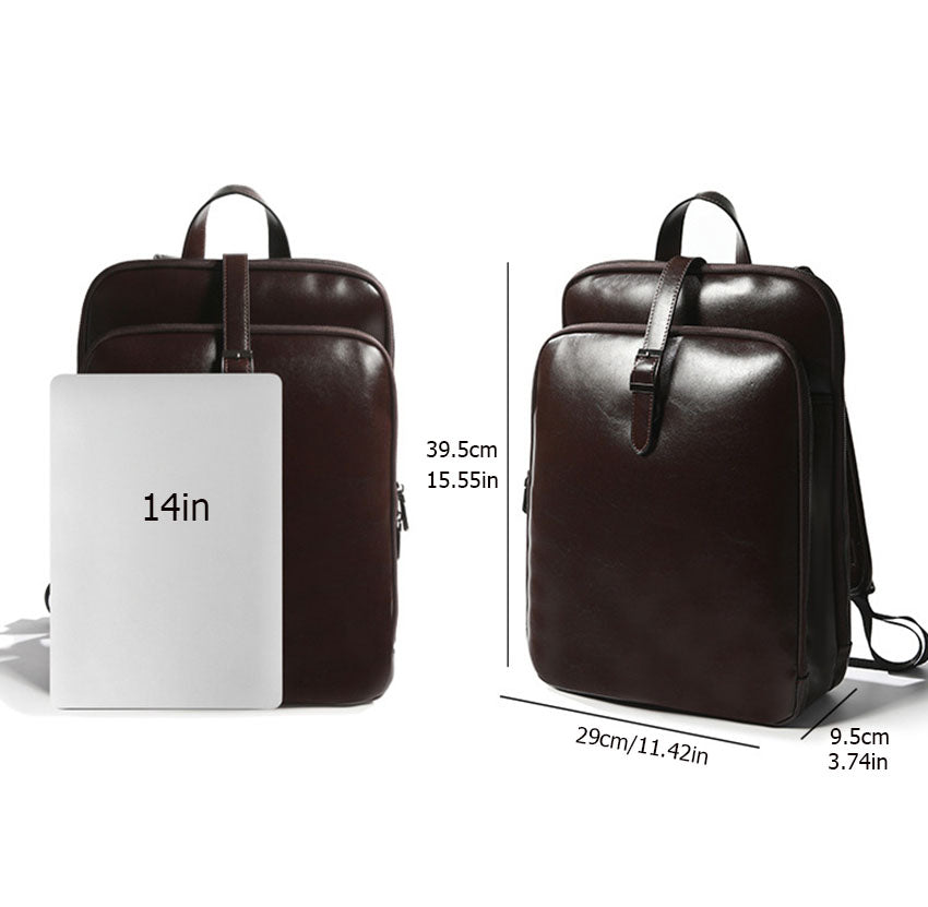 Genuine Leather Drawstring Backpack - image 6