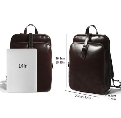 Genuine Leather Drawstring Backpack - image 6