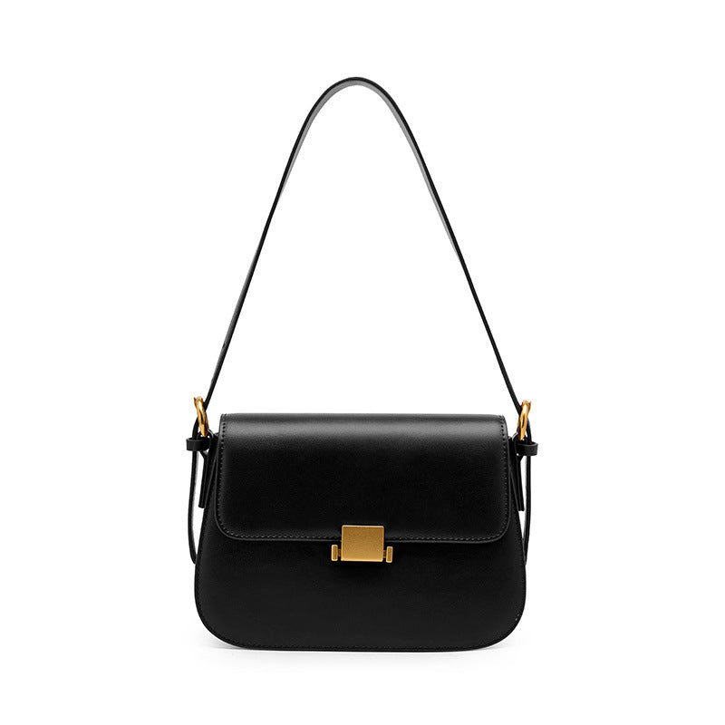 Genuine Leather Flap Crossbody Bag - image 7