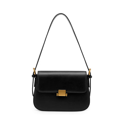 Genuine Leather Flap Crossbody Bag - image 7