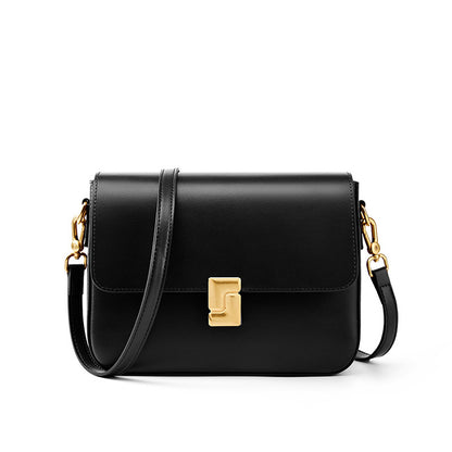 Genuine Leather Flap Shoulder Crossbody Bag - image 4