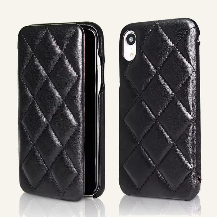 Genuine Leather Full Wrap Shockproof Wallet Phone Case for Custom Phone Models (Wholesale/OEM) - #F6F3ED square main image