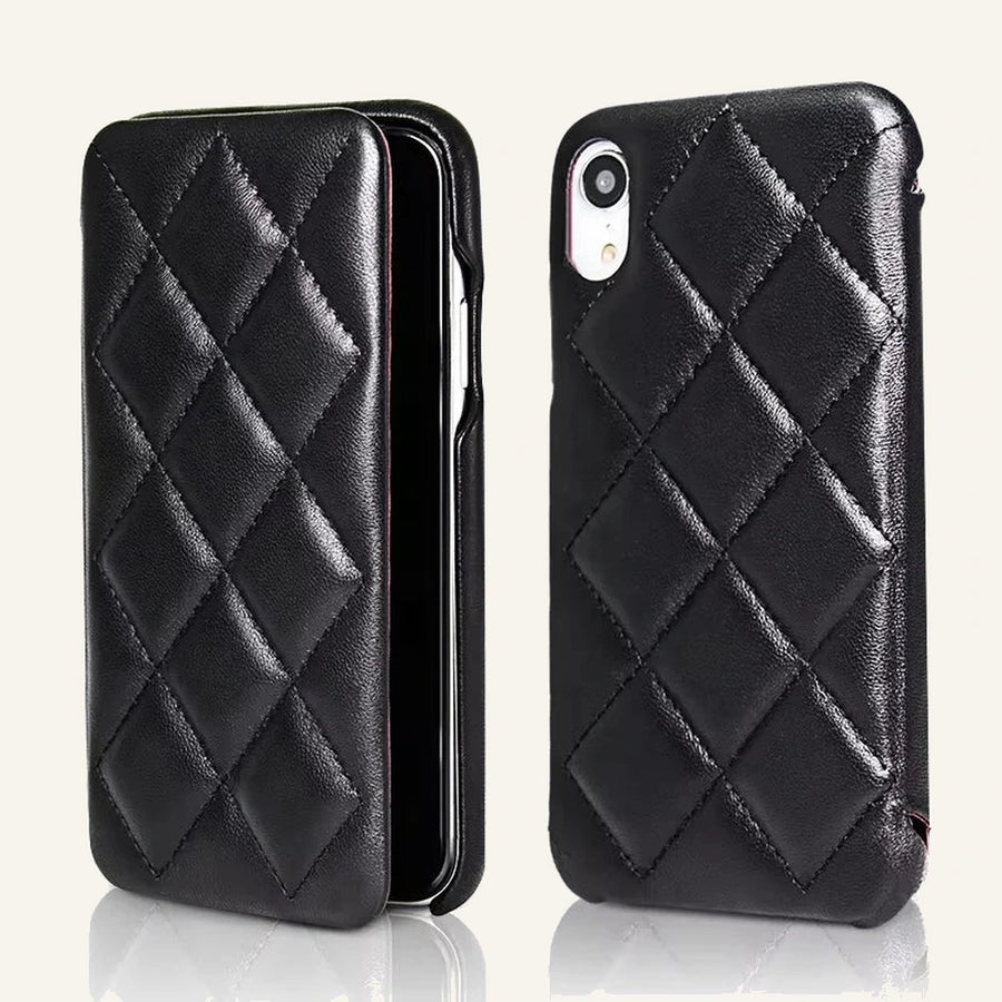 Genuine Leather Full Wrap Shockproof Wallet Phone Case for Custom Phone Models (Wholesale/OEM) - #F6F3ED square main image