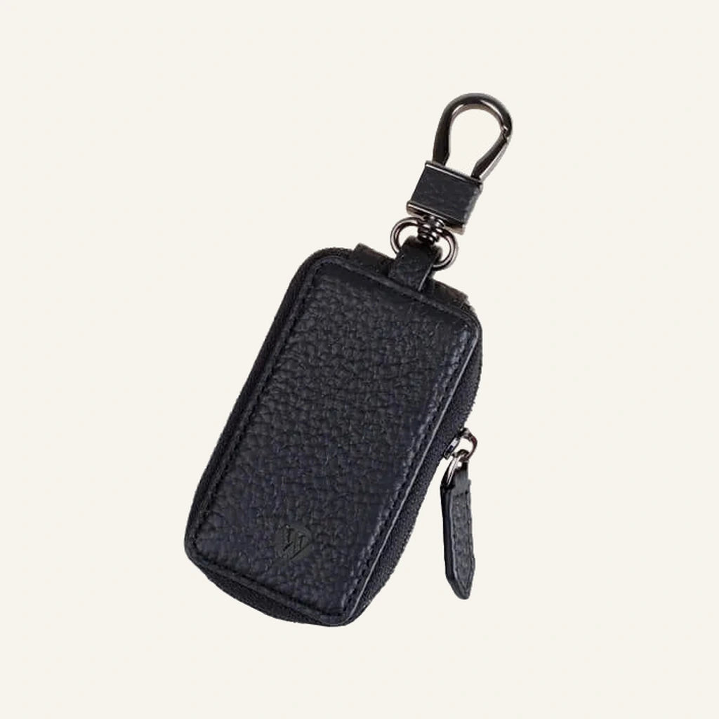 Private label Genuine Leather Key Pouch Case (Wholesale/OEM Manufacturer) - #F6F3ED square main image