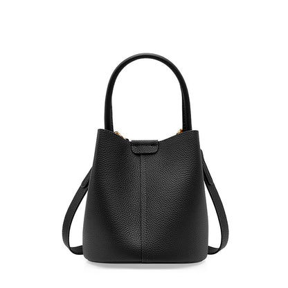 Genuine Leather Mini Top Handle Handbag - image 7