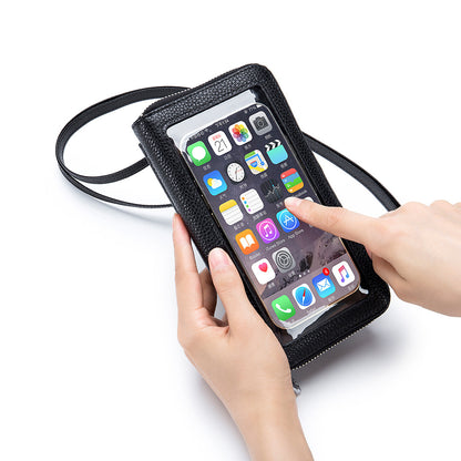 Genuine Leather Phone Wallet Crossbody Bag - image 4