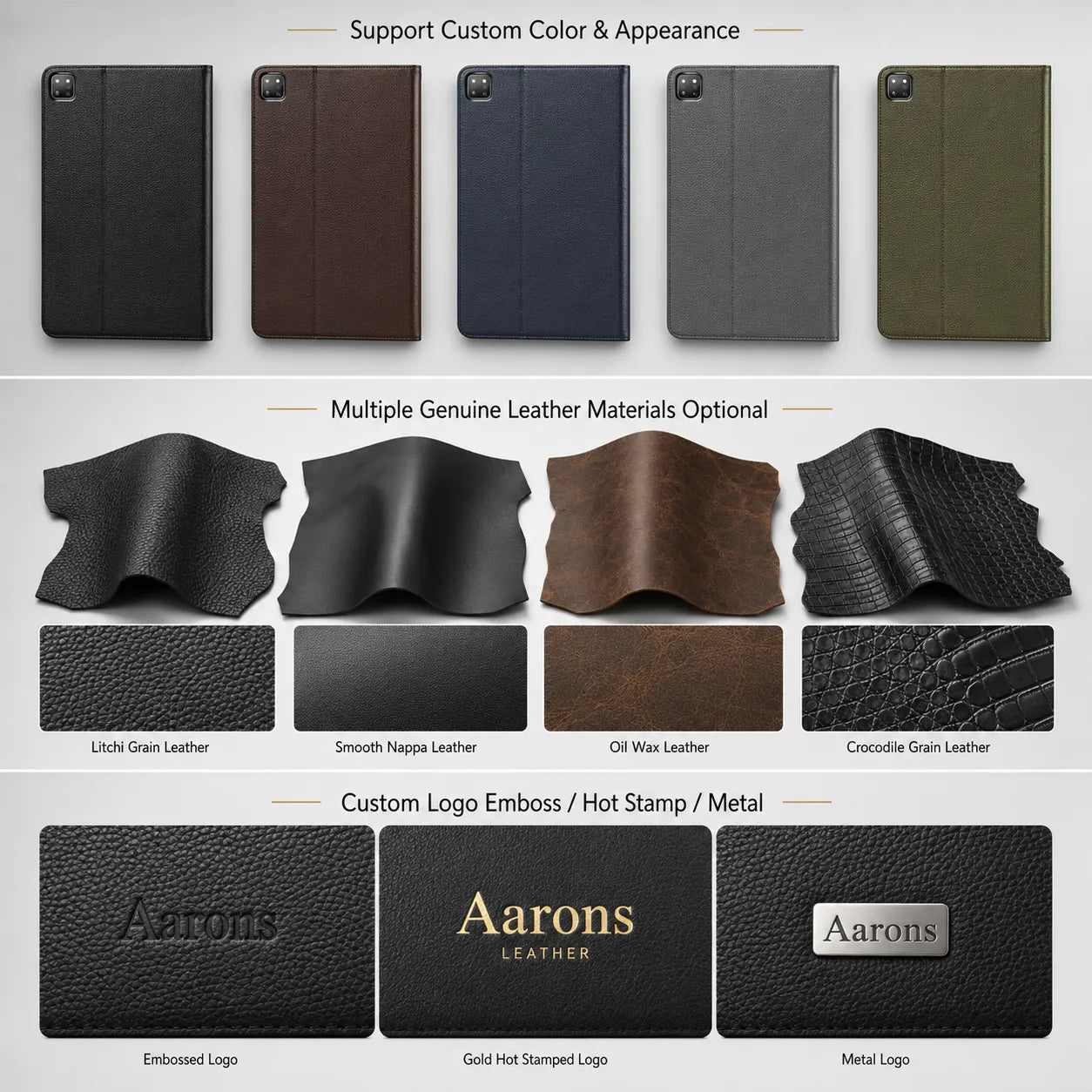 Genuine Leather iPad Air 13 Case (Wholesale/OEM Manufacturer)