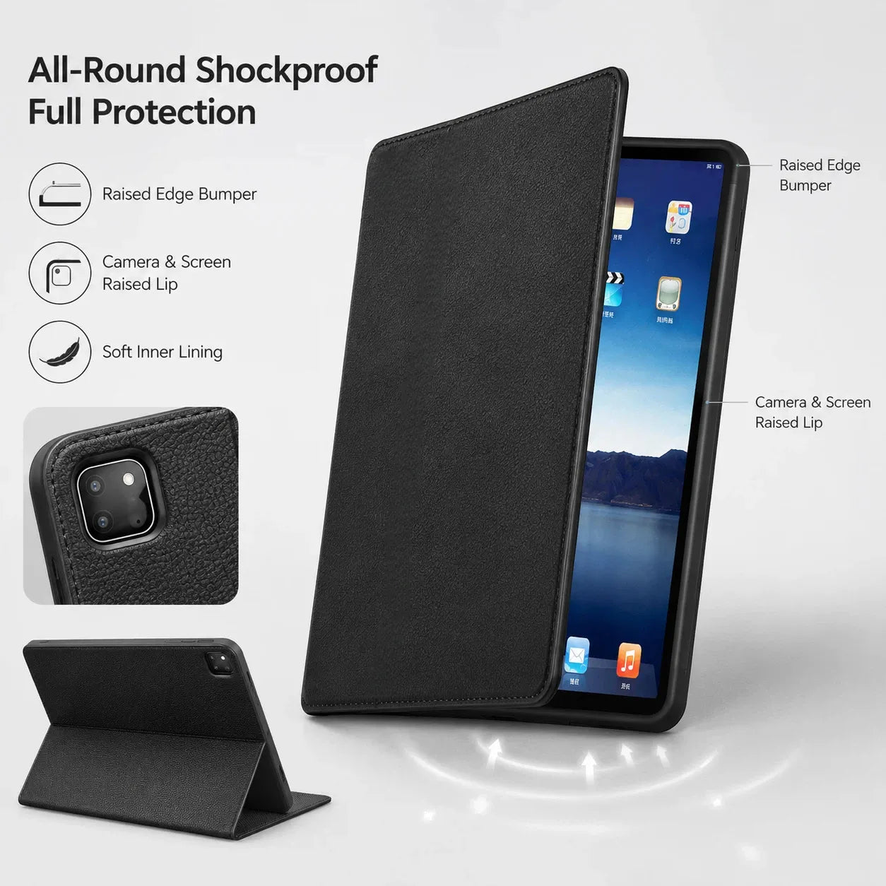 Genuine Leather iPad Air 13 Case (Wholesale/OEM Manufacturer)