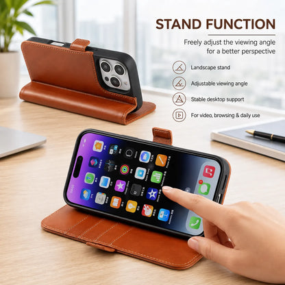 Genuine Brown Leather iPhone 16 Pro Max Case (Wholesale/OEM Manufacturer)